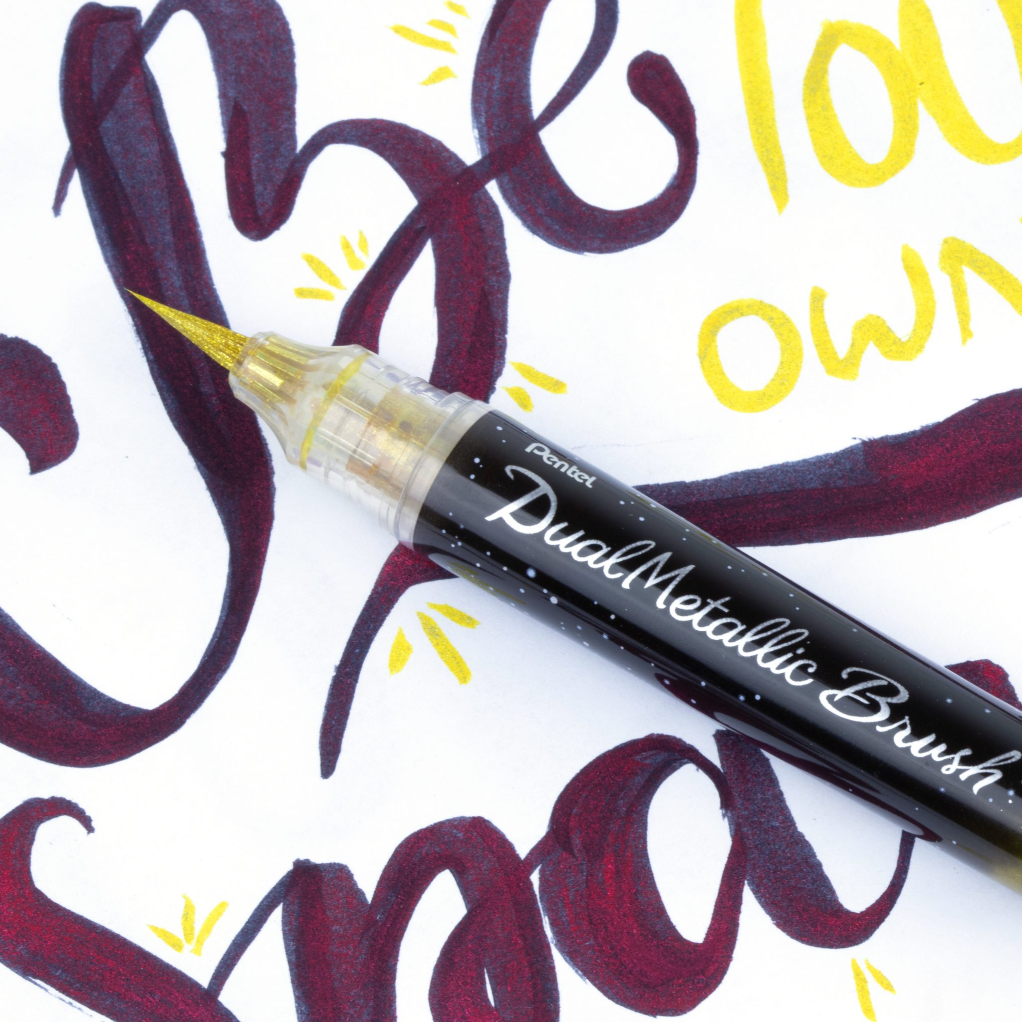 Pentel XGFH Scientific Brush - Pinceau Scientifique Or
